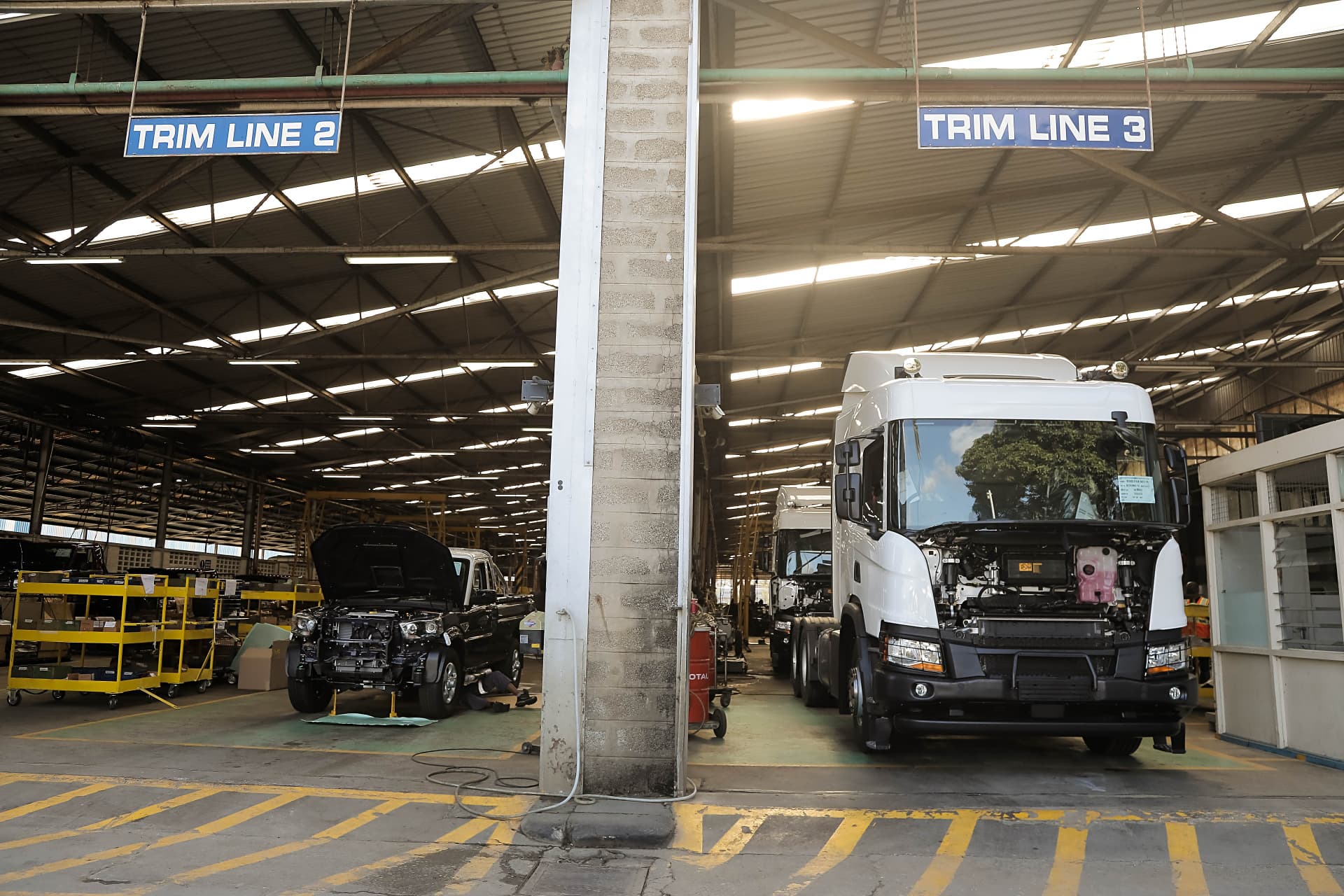 Passenger and commercial vehicle lines at AVA Mombasa
