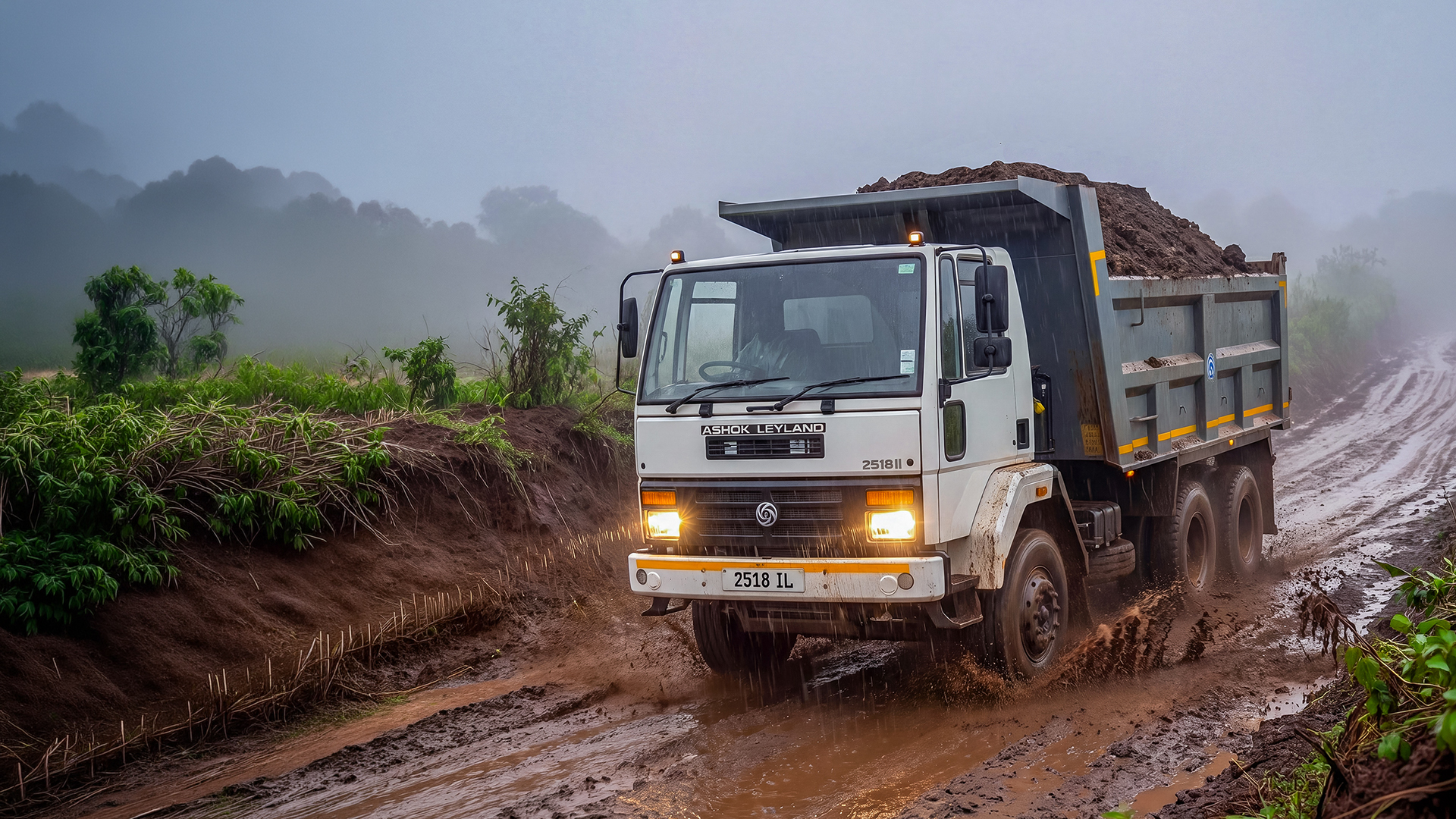 Ashok Leyland tipper from the Simba Motors portfolio