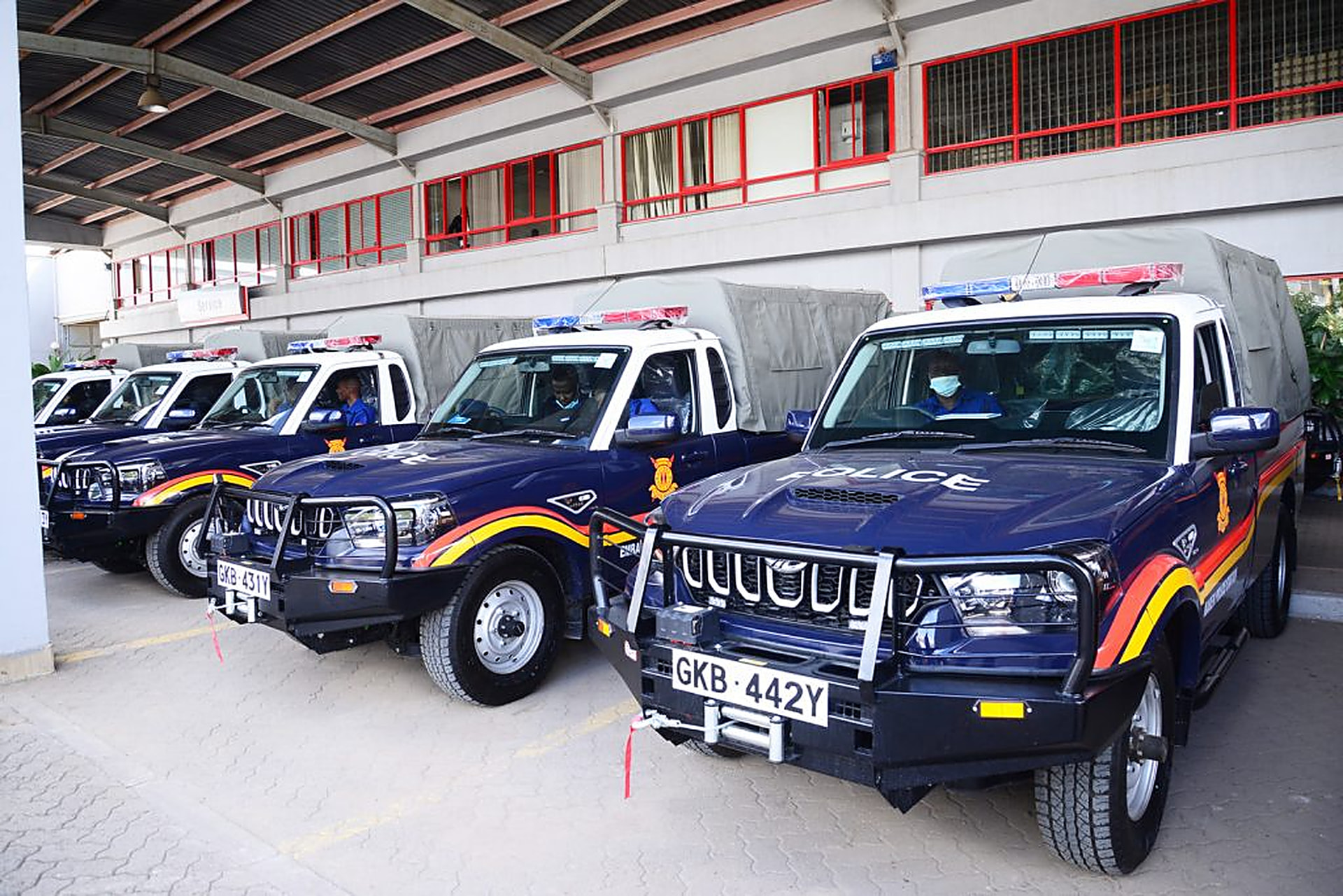 Institutional pickup fleet prepared for delivery