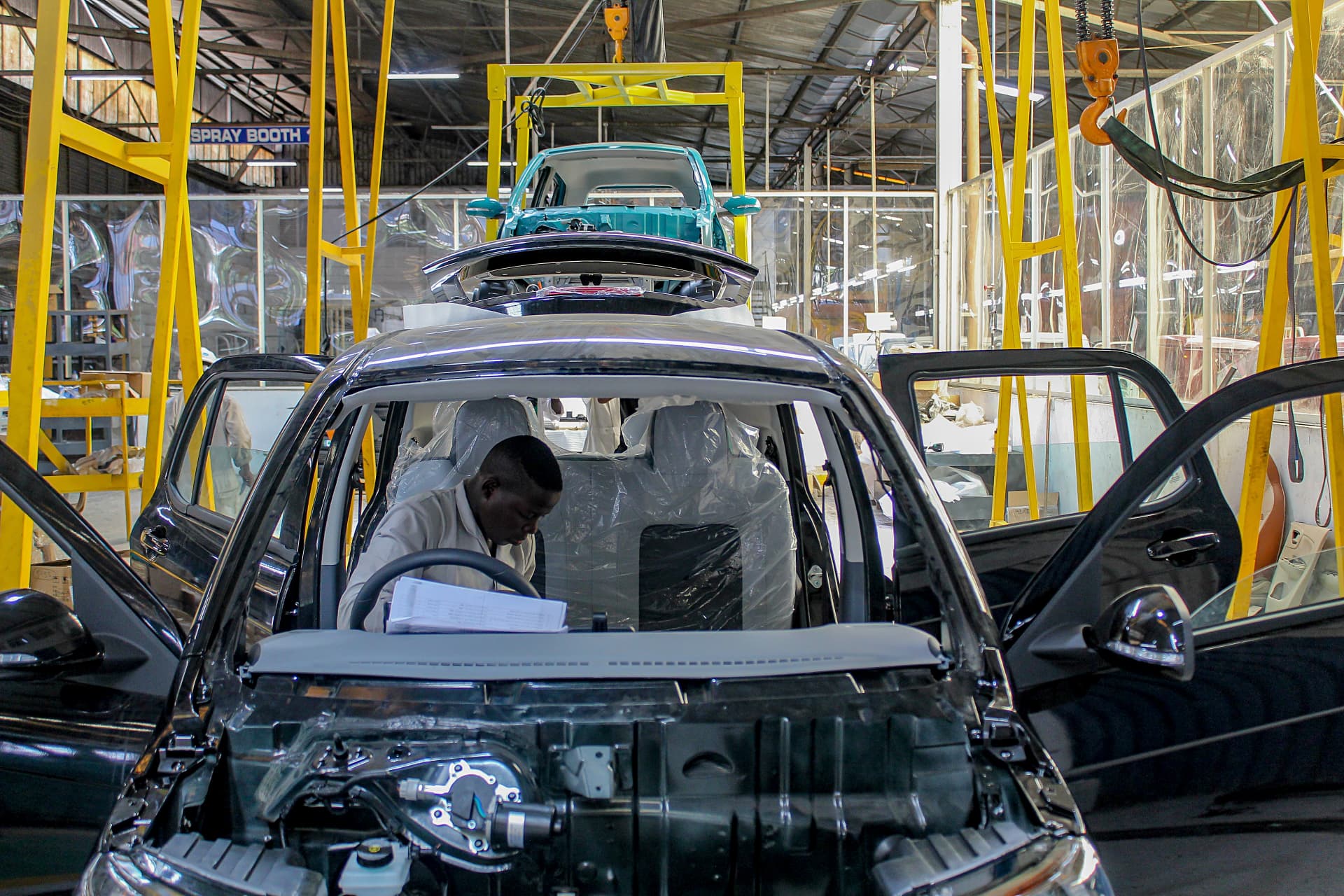 Passenger vehicle trim work at AVA