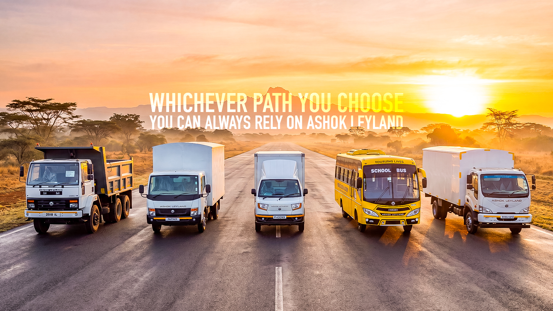 Ashok Leyland commercial vehicle line-up